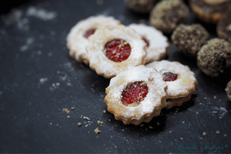 recept na linecké cukroví