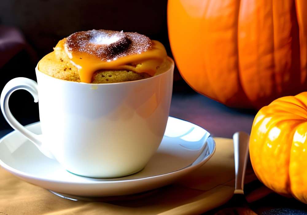 dýňové mug cake