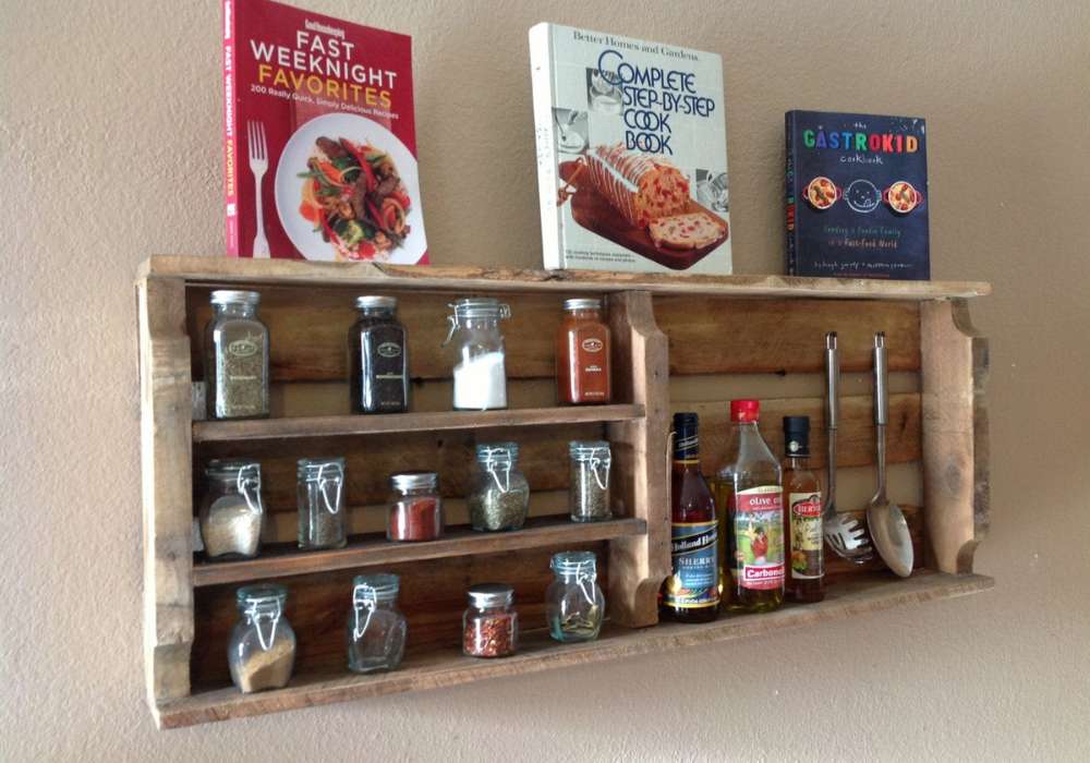 polička na koření z fresh bedýnek