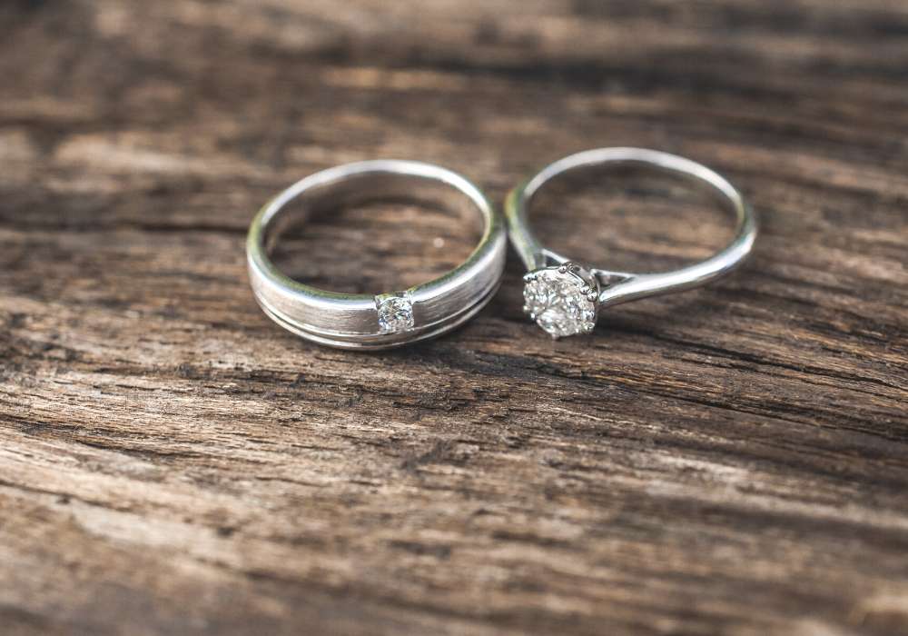 materiály snubních prstenů