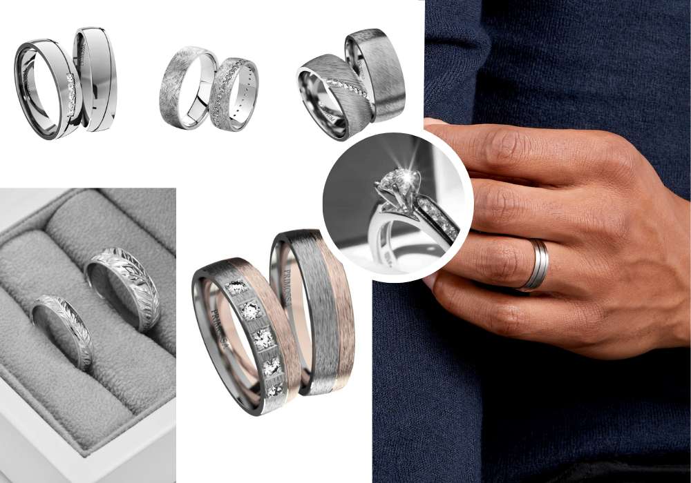 materiál snubních prstenů palladium