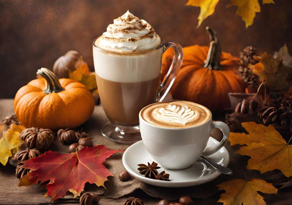 dýňové koření na dýňové latté