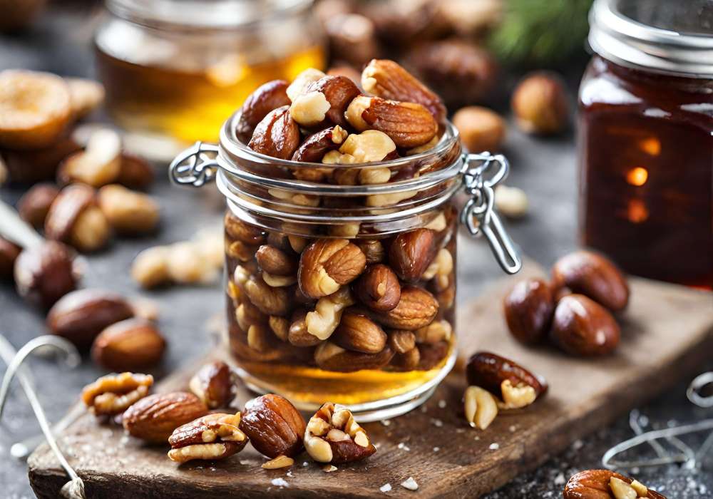 pečené ořechy v medu a soli recept