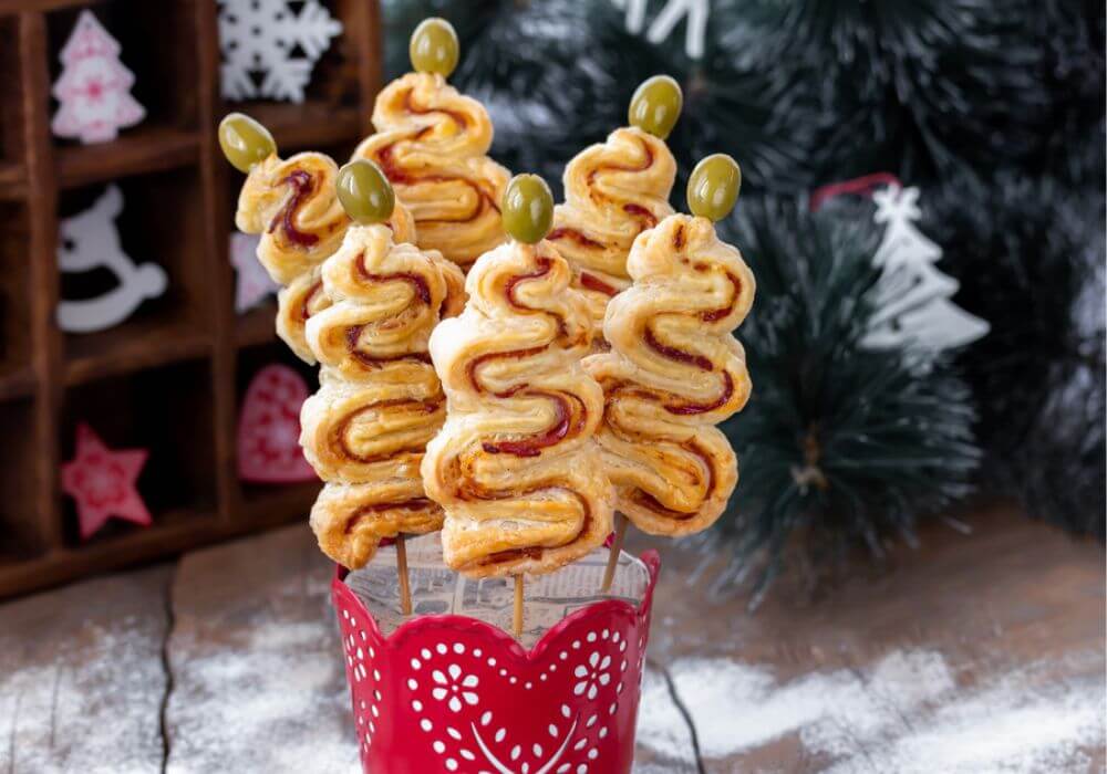 slané stromečky z listového těsta