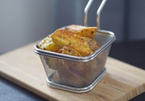 bylinkové brambory z horkovzdušné fritézy