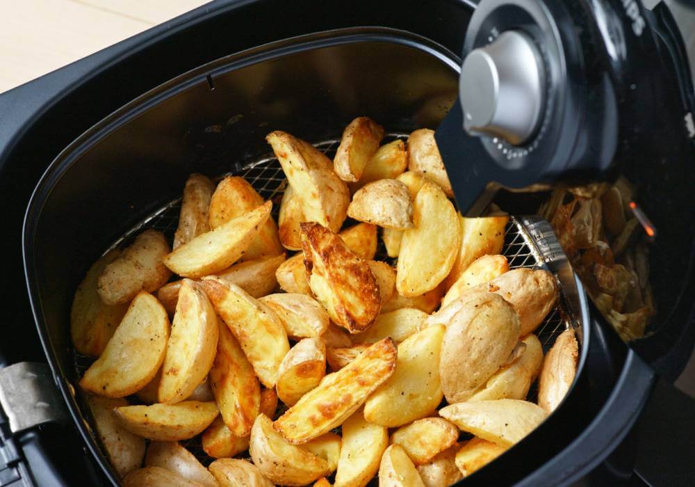 recept na brambory z horkovzdušné fritézy