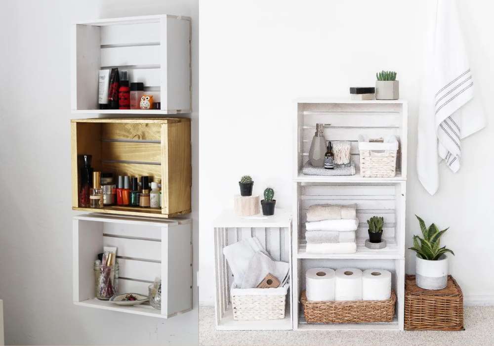 jak využít dřevěné bedýnky