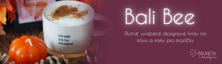 barterová spolupráce kreativní hrnky s nápisem bali bee