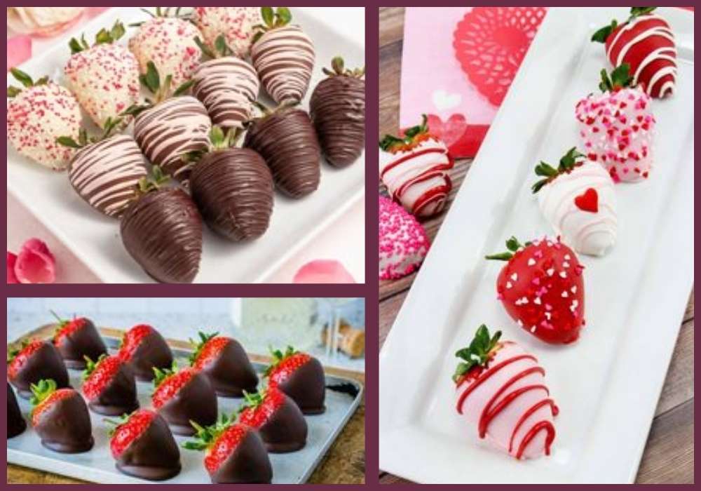 jedlé valentýnské dárky - jahody v čokoládě