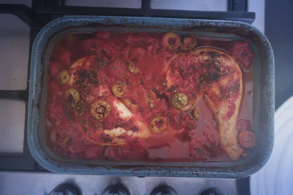 kuřecí maso s olivami