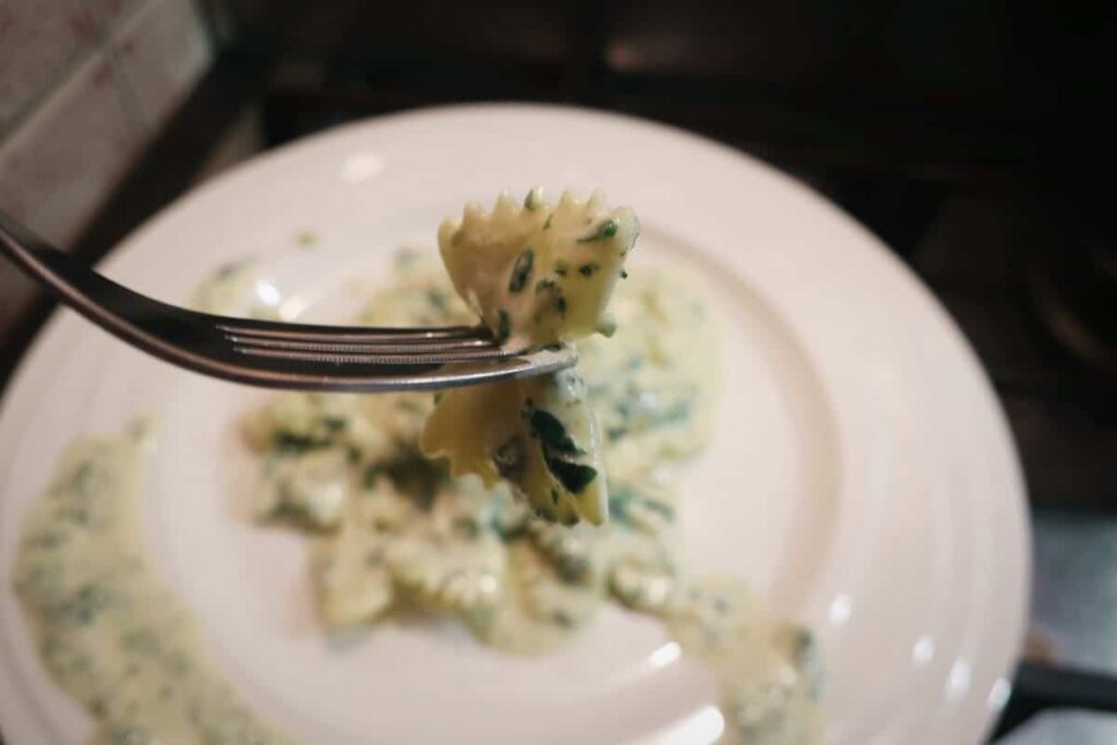 farfalle se sýrovou omáčkou