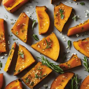 Pečená dýně s bylinkami a parmezánem recept