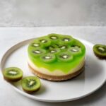 nepečený cheesecake z limetky a kiwi