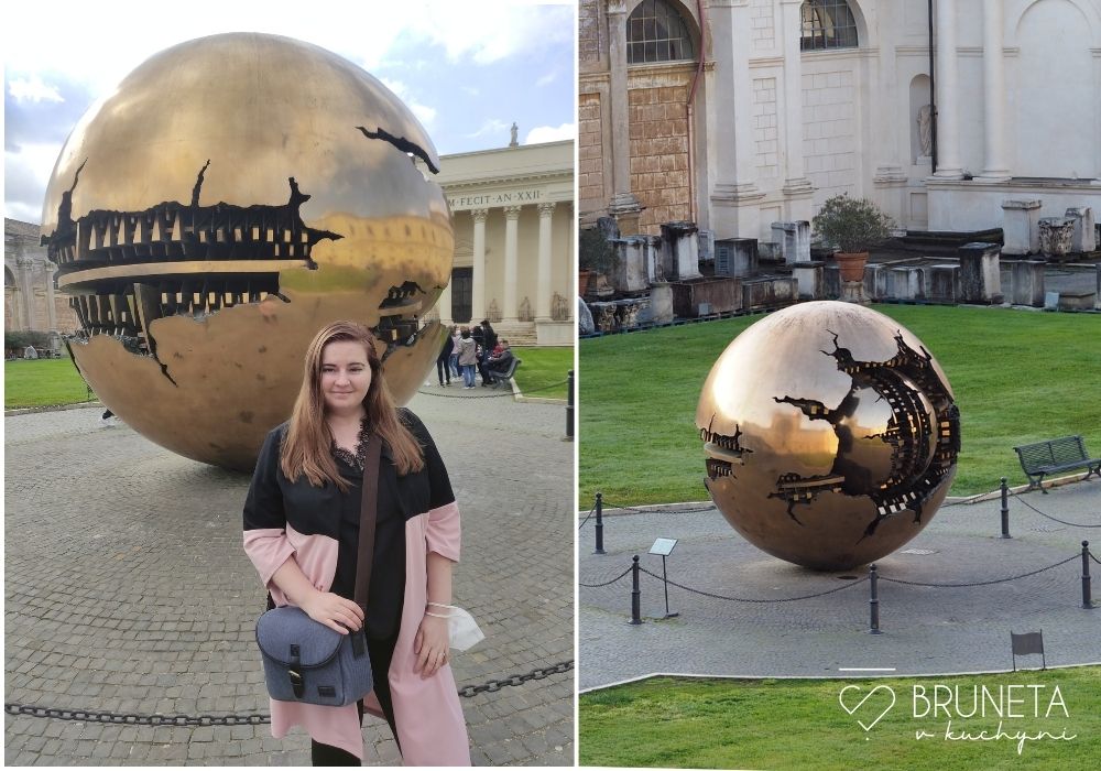 vatikánské zahrady a Sphere with sphere