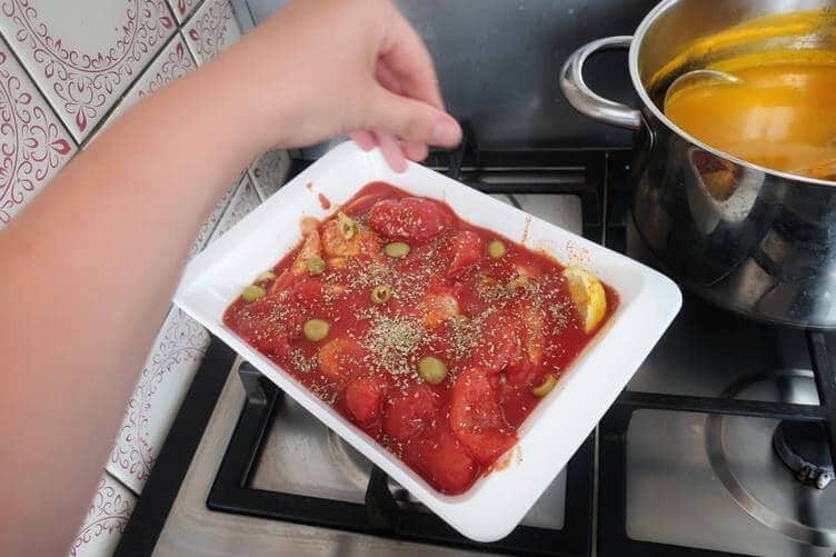 kuřecí maso s olivami