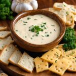 recept na česnekový dip se sýrem