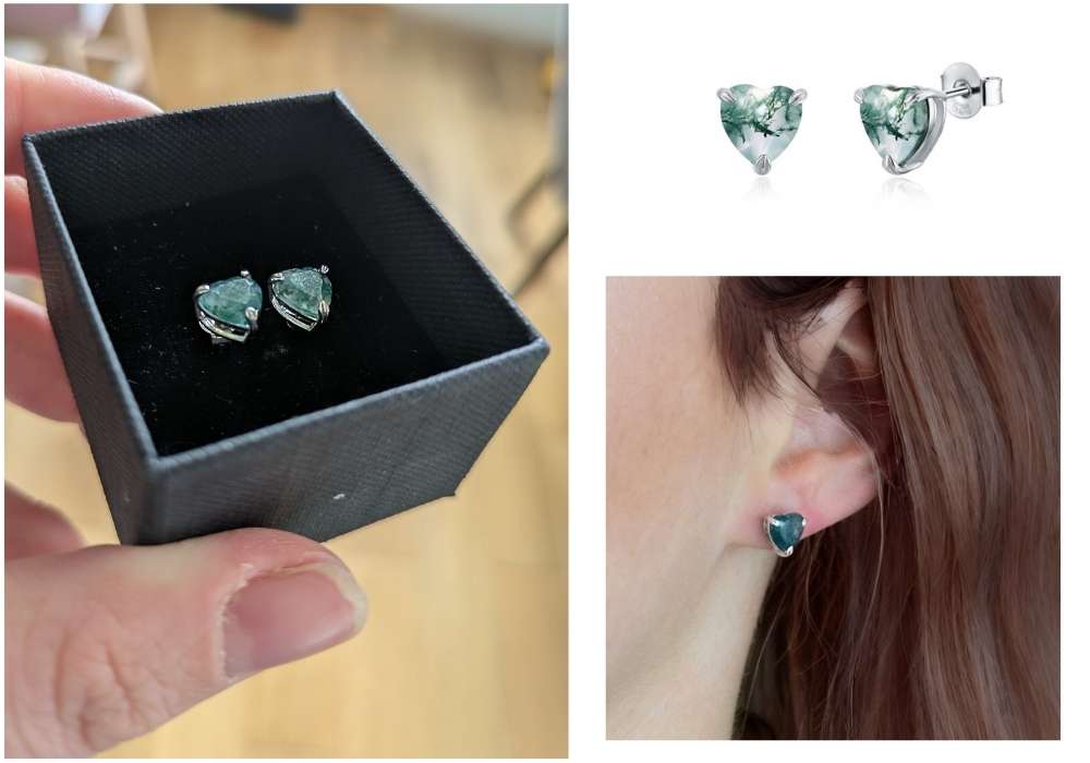 náušnice Stříbrné šperky OLIVIE