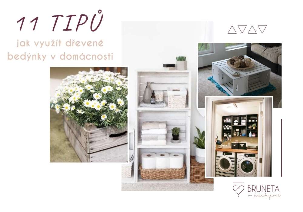 11 tipů, jak využít dřevěné bedýnky v domácnosti
