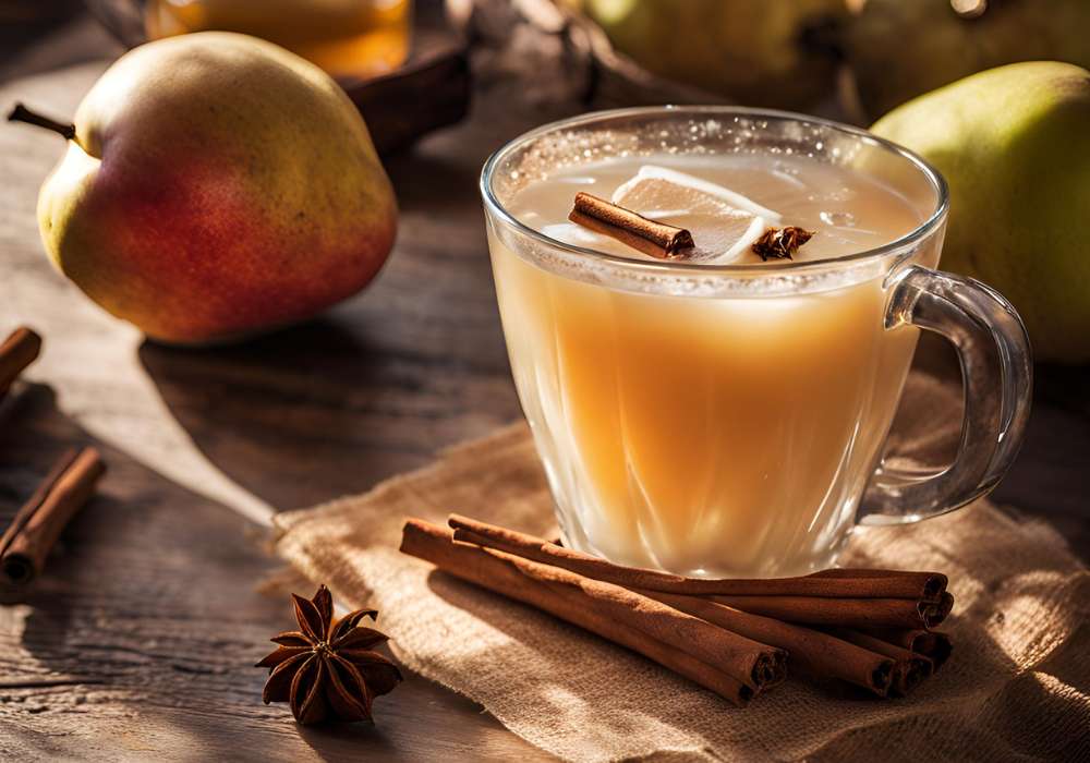 svařený hruškový nápoj