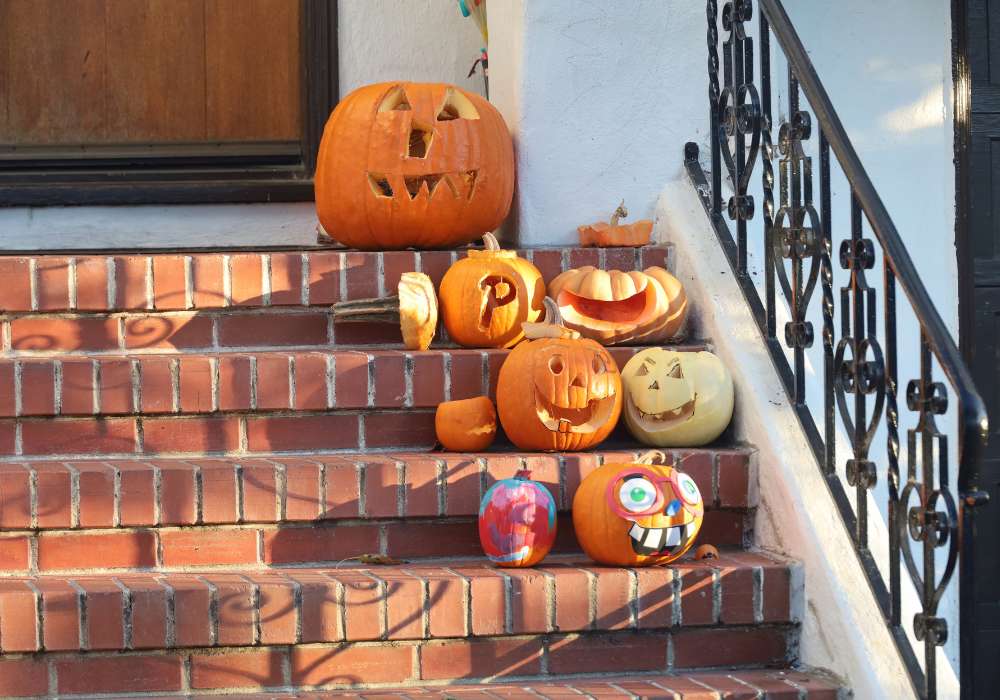 strašidelná dýňový výzdoba