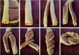 Nutella věnec z listového těsta