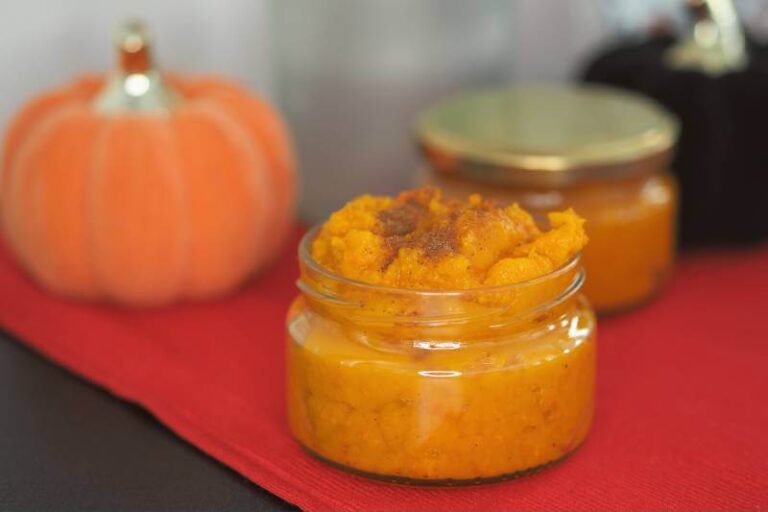 recept na domácí dýňové pyré na sladko