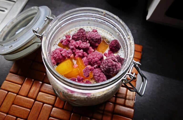 recept na kaki chia pudink ve skle