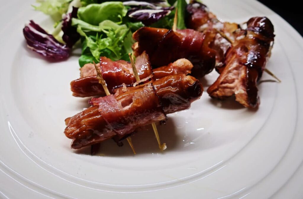 karamelizované párky v županu