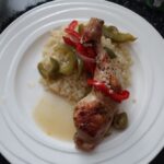 kuřecí stehno na zelenině