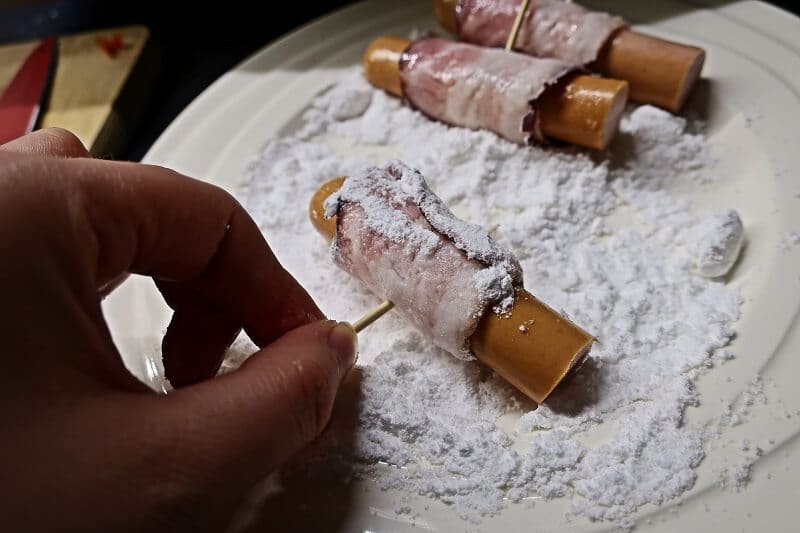 recept na párečky v županu