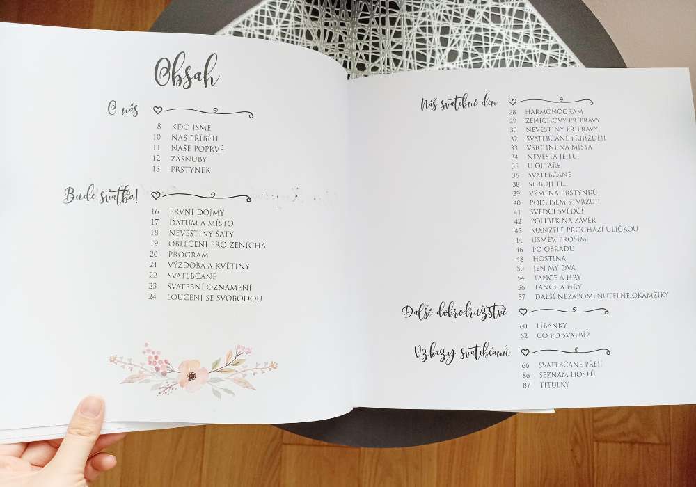 svatební kniha na plánování svatby