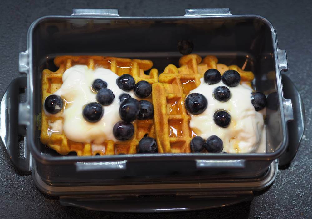 dýňové vafle do krabičky