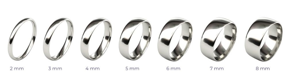 jak vybrat snubní prsten podle šířky