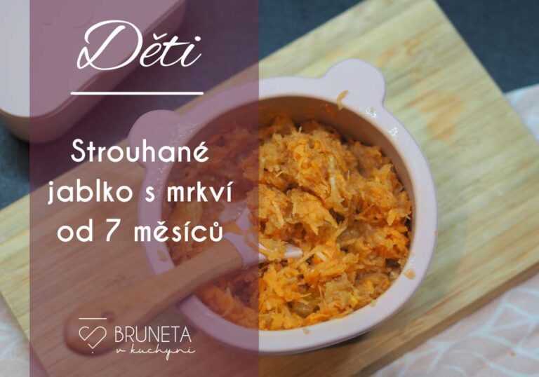 Strouhané jablko s mrkví pro malé i velké labužníky