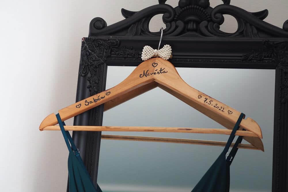 DIY svatební ramínko