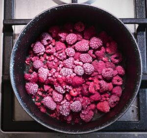 valentýnské horké maliny recept